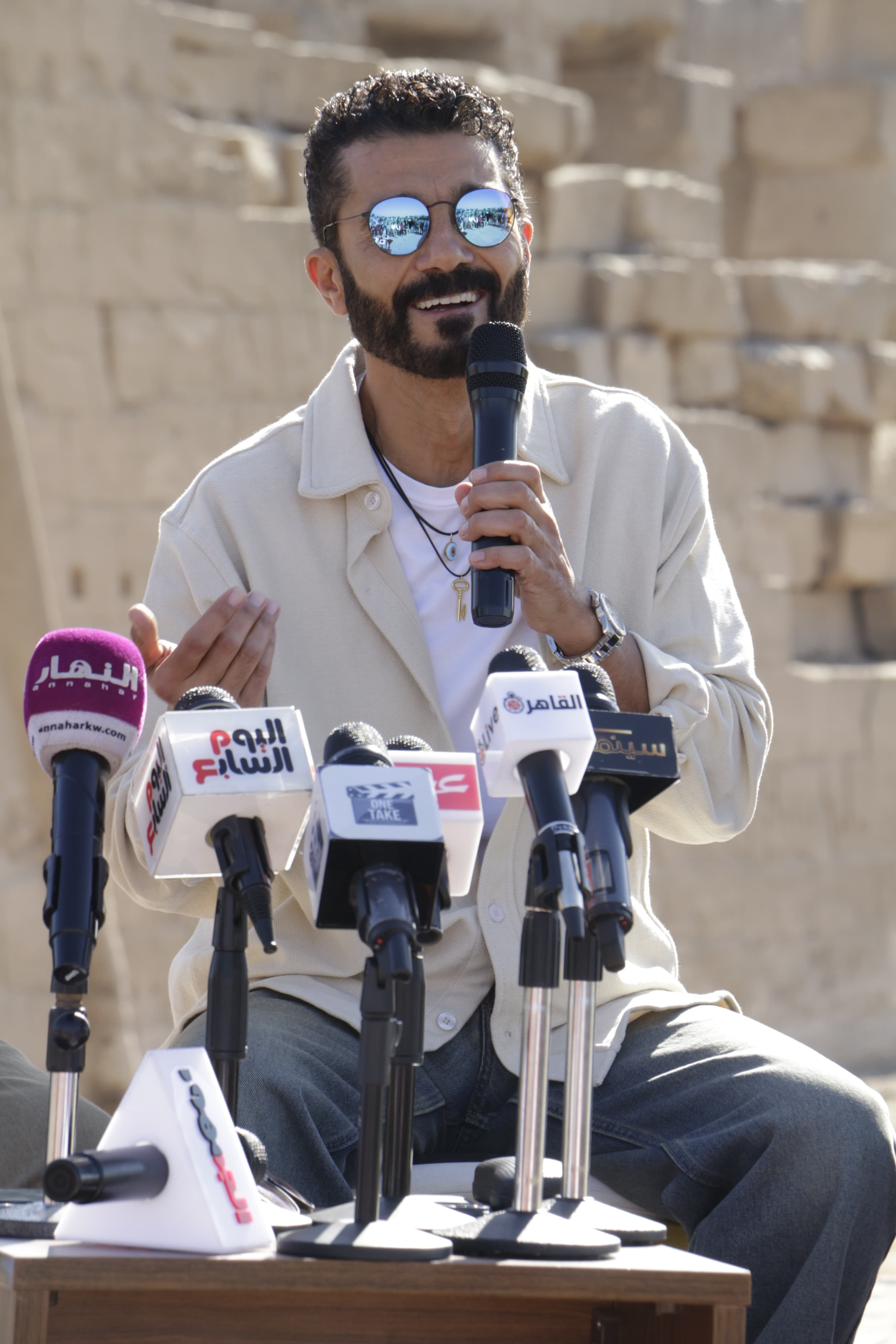 خالد النبوي في مؤتمر تكريمه بمهرجان الأقصر: الوصول للعالمية يحتاج للإرادة و أتمني تقديم شخصية امنحتب 